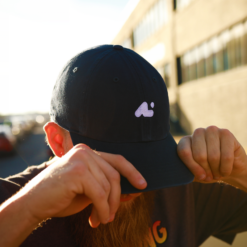 Dad Hat: Navy/White