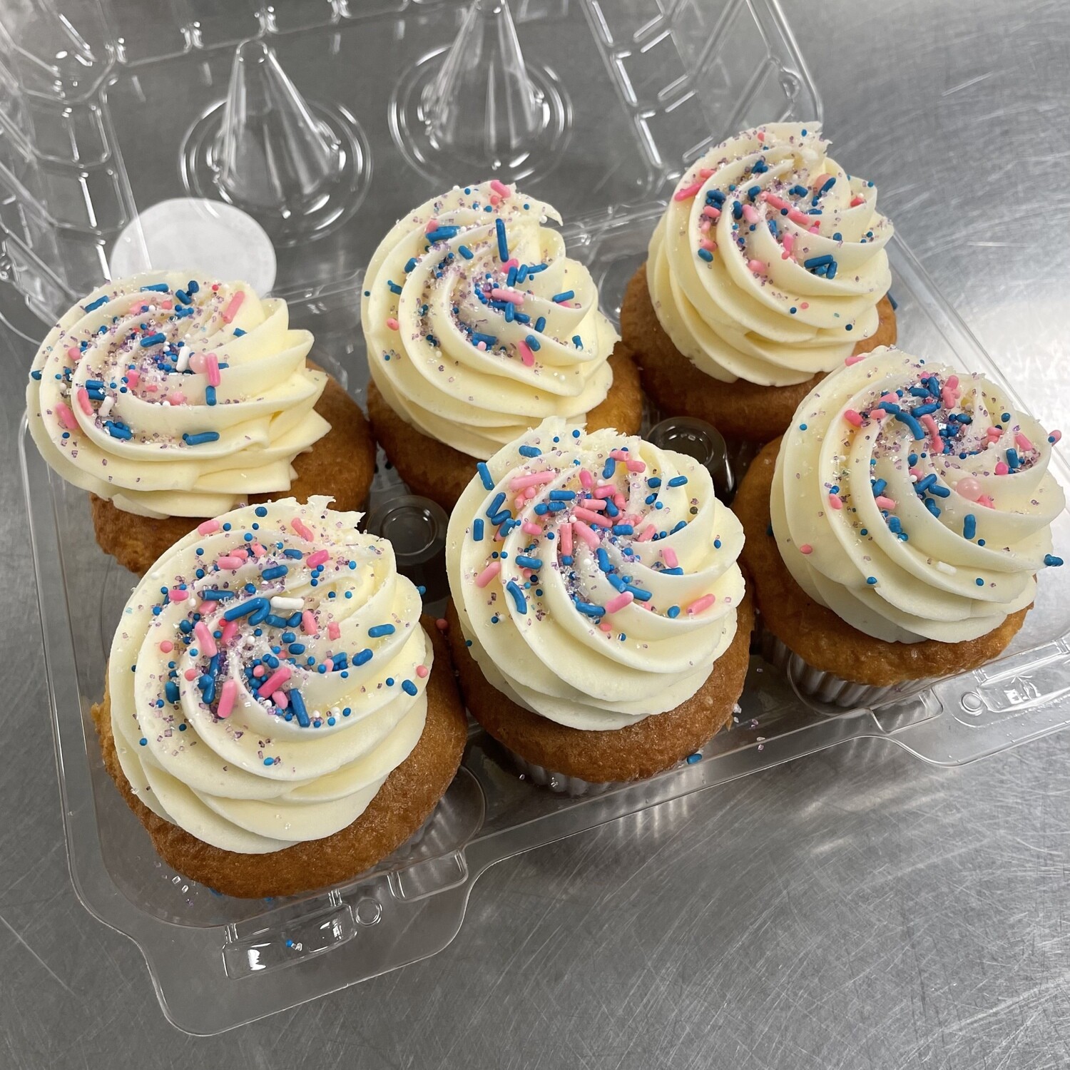 Gender Reveal Half Dozen Cupcakes