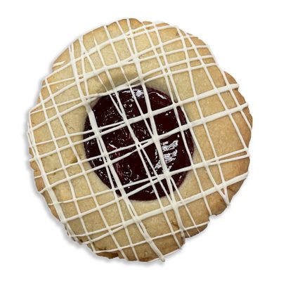 Raspberry Thumbprint Jumbo Cookie
