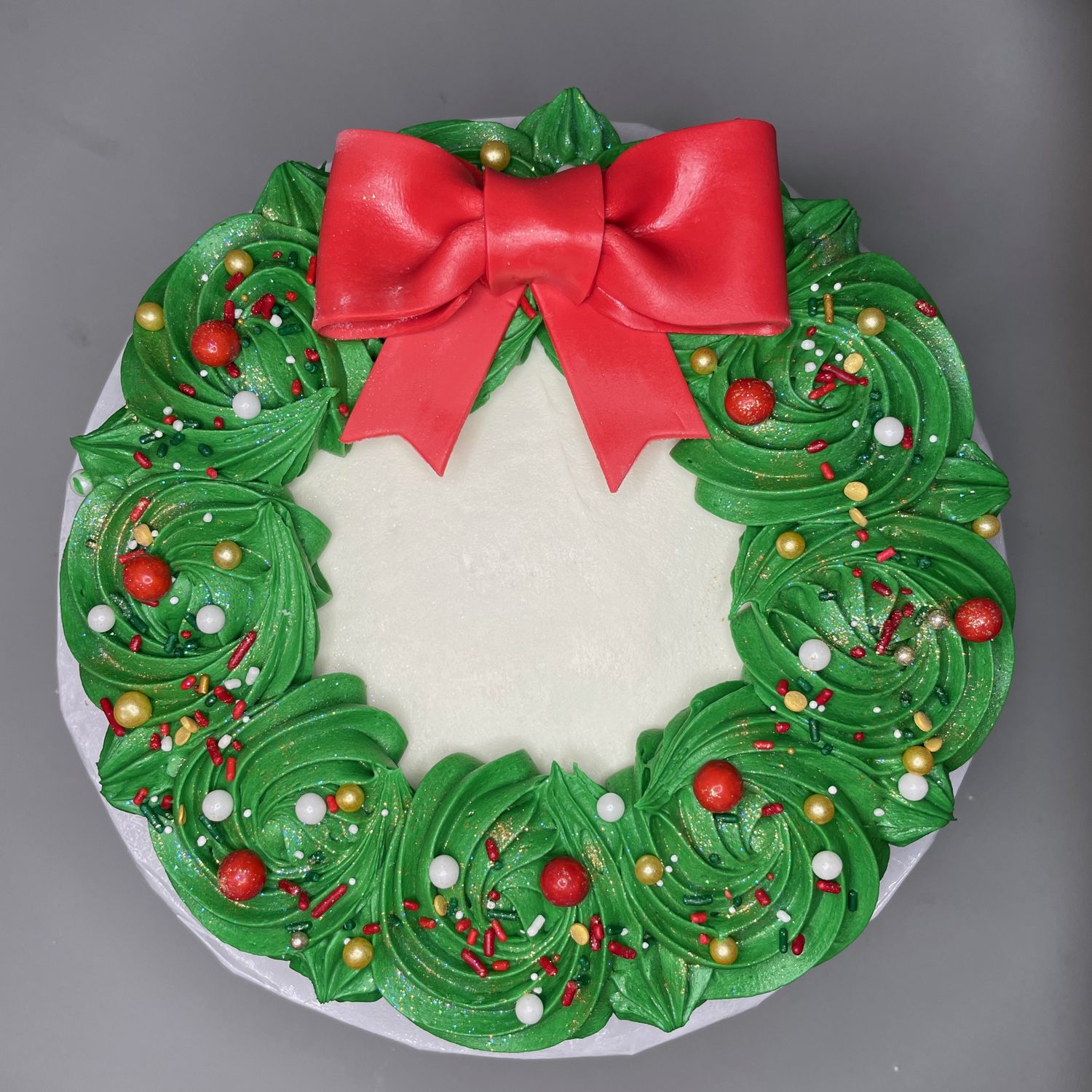 Christmas Wreath Cake