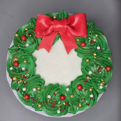 Christmas Wreath Cake