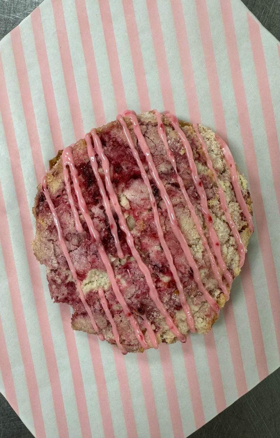 Lemon Raspberry Jumbo Cookie