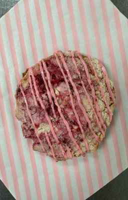 Lemon Raspberry Jumbo Cookie