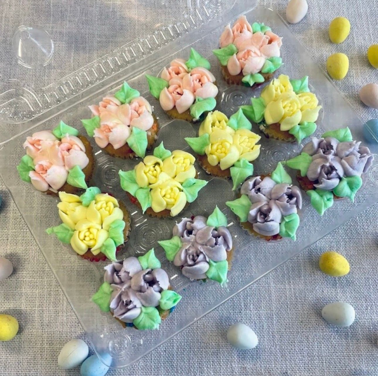 Spring Floral Mini Cupcakes