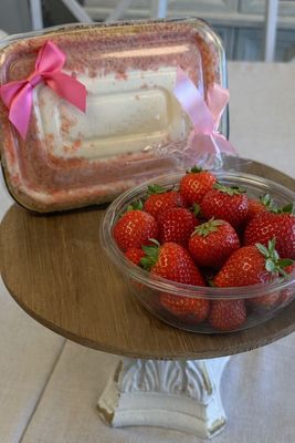 Strawberry Crunch Snack Cake
