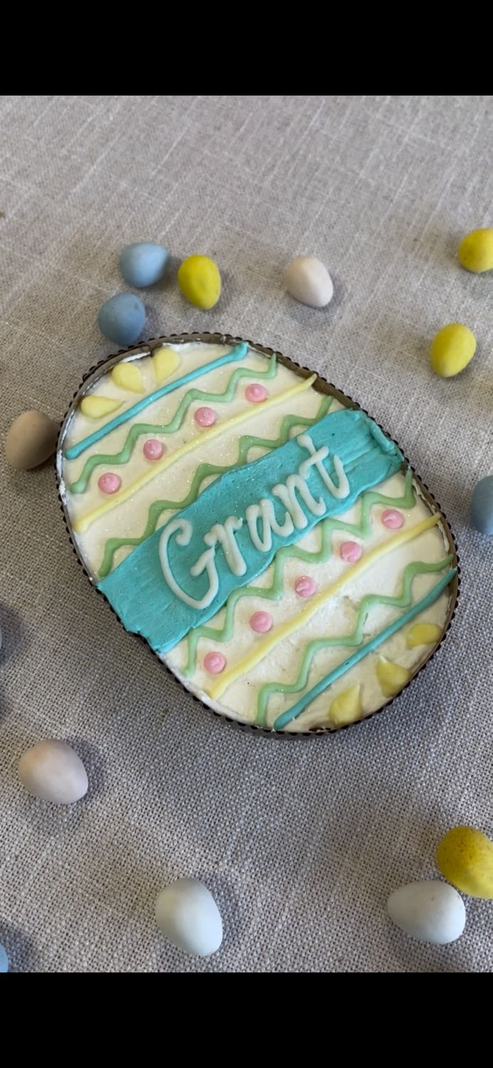 Personalized Easter Egg Cake- Available 4/3 &amp; 4/4 ONLY
