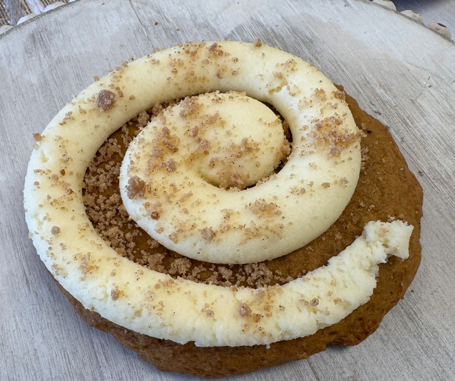 Pumpkin Roll Jumbo Cookie