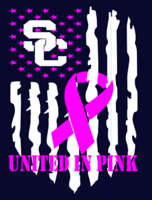 United In Pink on Navy shirt