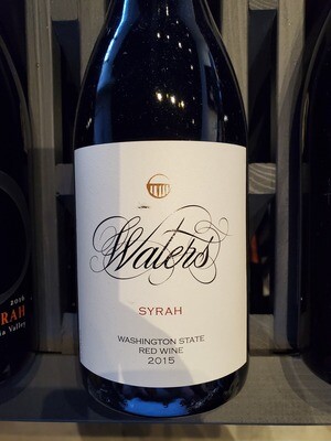 Waters Washington State Syrah BOTTLES