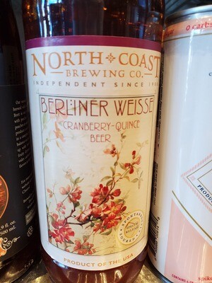North Coast Cranberry Quince Berlinerweisse 22oz bot