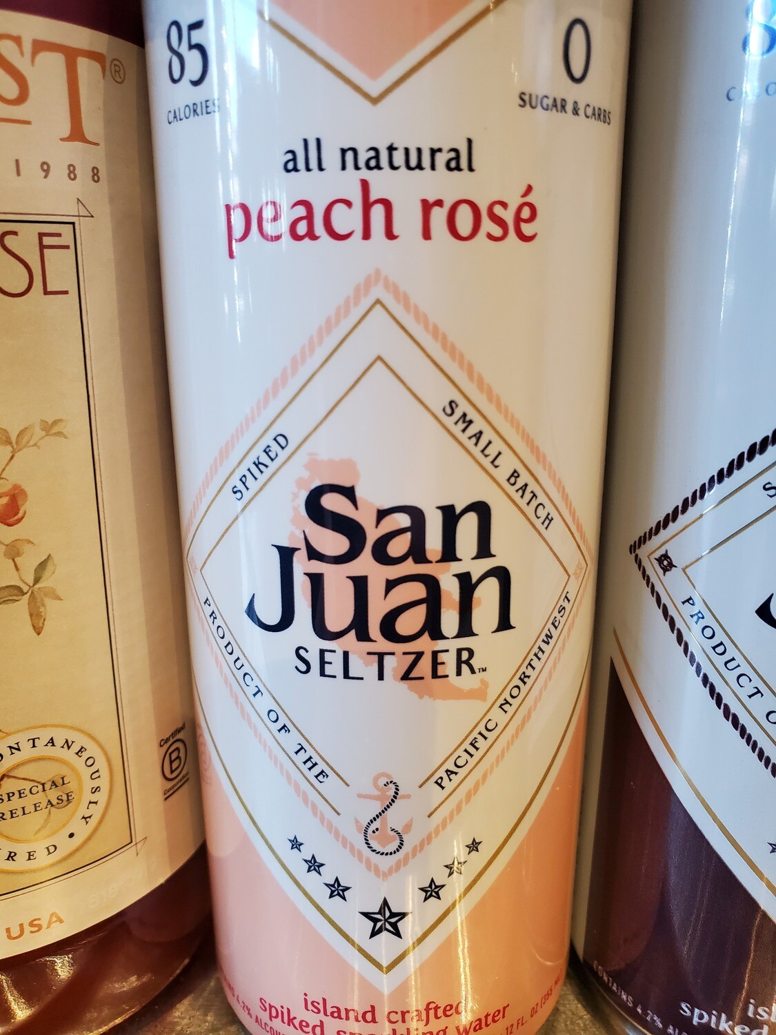 CANS San Juan Peach Rose Seltzer 12oz