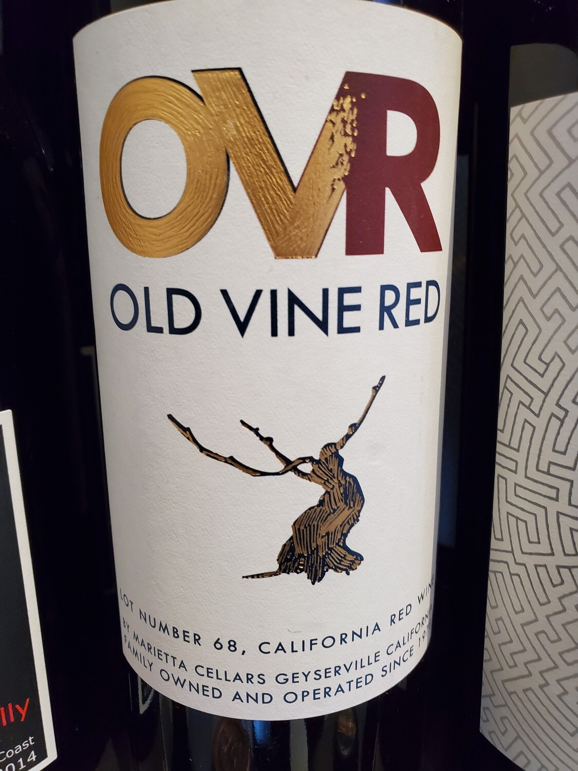 BOTTLE Marietta OLD VINE LOT 68 Red Blend