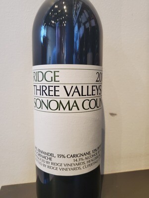 BOTTLE Ridge THREE VALLEYS Red Blend