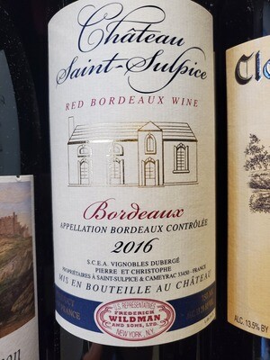 BOTTLE Chateau Sainte Sulpice BORDEAUX
