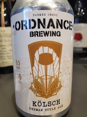 CANS Ordnance Kolsch 12oz