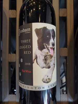 BOTTLE Dunham THREE LEGGED Red Blend