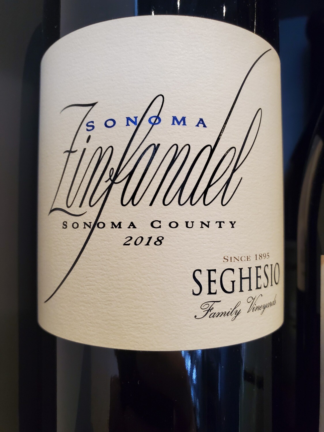 BOTTLE Seghesio SONOMA Zinfandel BOTTLE BOTTLE Seghesio SONOMA Zinfandel BOTTLE
