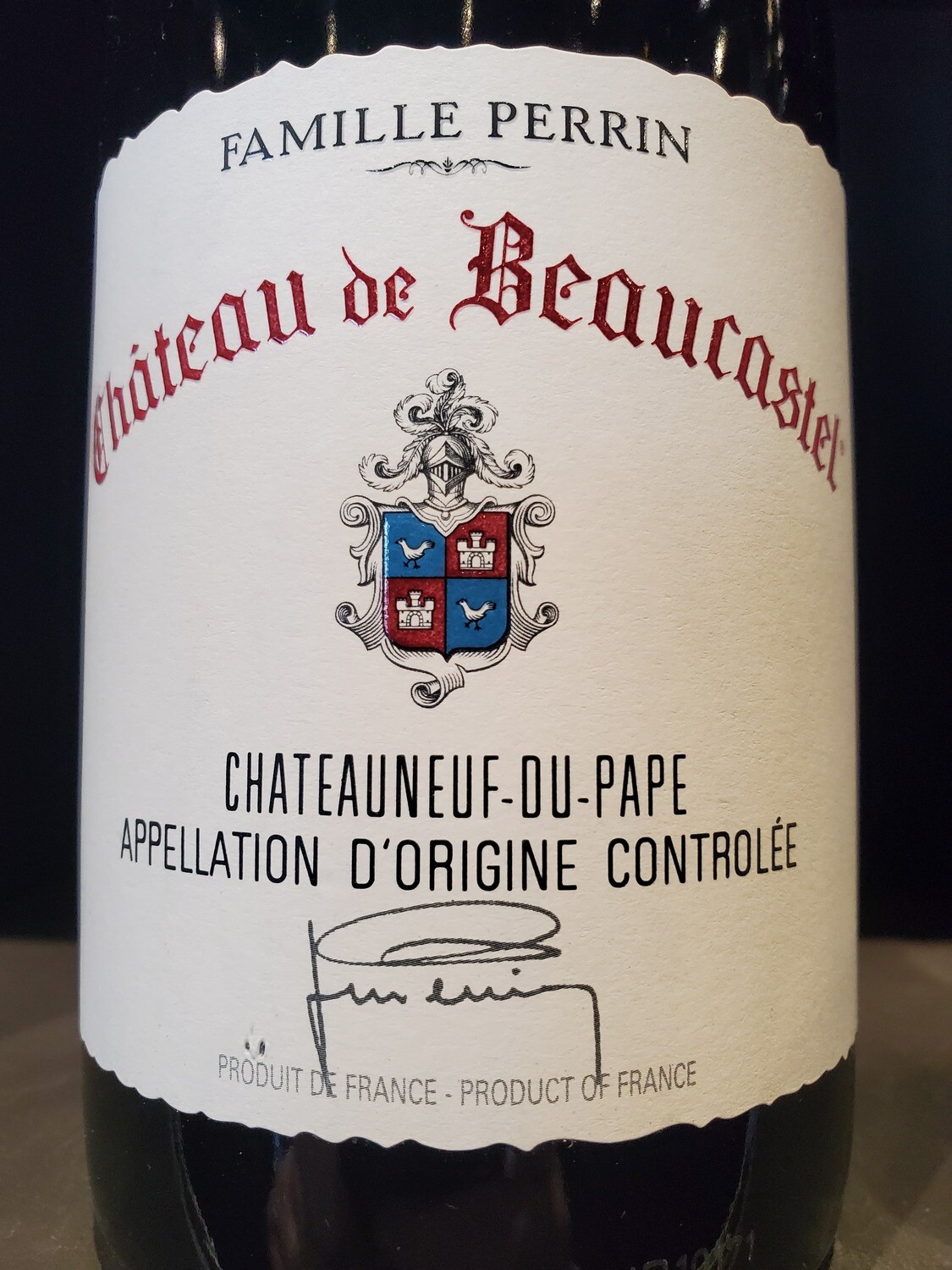 BOTTLE Chateau Beaucastel Chateauneuf du pape