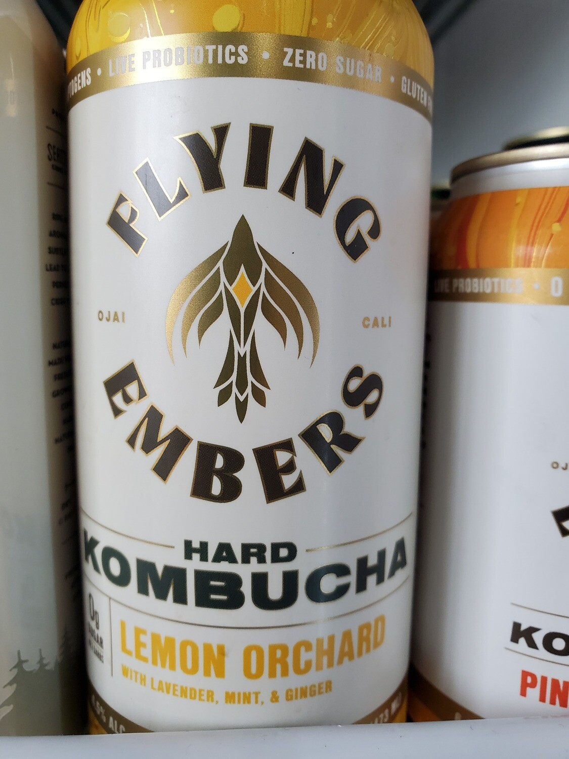 CANS Flying Embers Lemon Orchard Kombucha 16oz