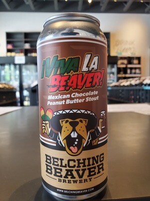 CAN Belching Beaver Viva la Chocolate Peanut Butter Stout 16oz CAN