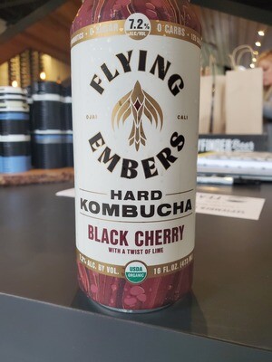 CAN Flying Embers Black Cherry Kombucha 16oz