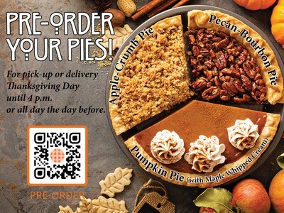 Thanksgiving Pie (pick-up/del. 11/23 & 11/24 ONLY)
