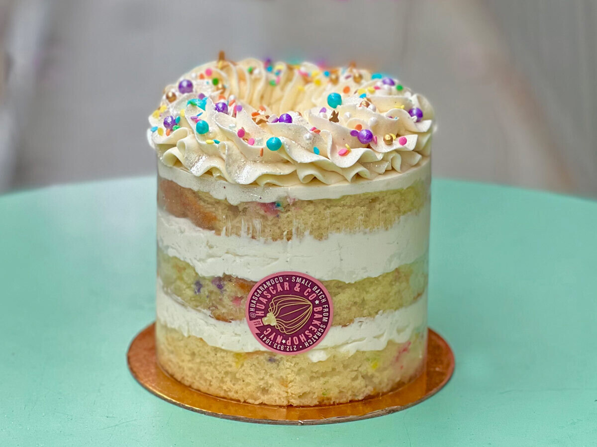 Vanilla Confetti B-Day Cake