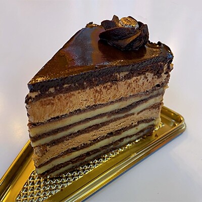 NEW! Chocolate-Vanilla Latte Mousse Cake