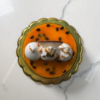 Mango-Passion Cheesecake