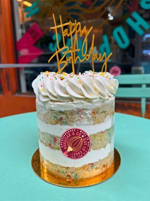 Vanilla Confetti Birthday Cake