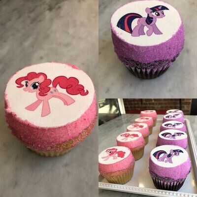 Customized Logo Cupcakes 12-Box (Order 48 Hrs in advance.)