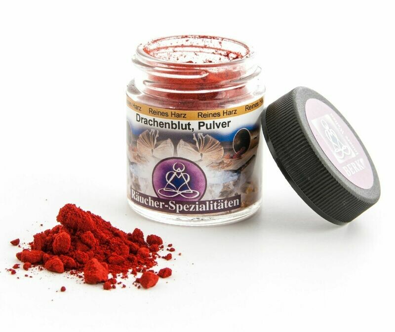 Drachenblut Pulver (30ml im Glas) Räucherwerk