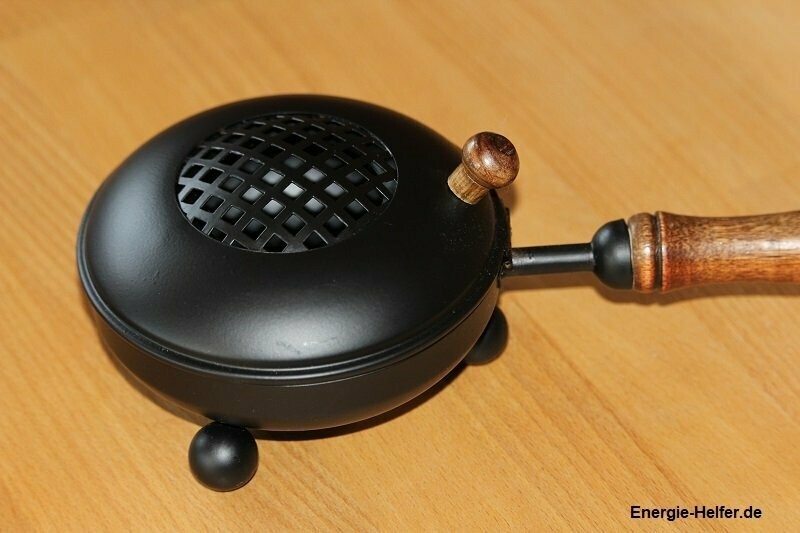 Räuchergefäß Mahan mit Holzgriff 11,5cm Durchmesser