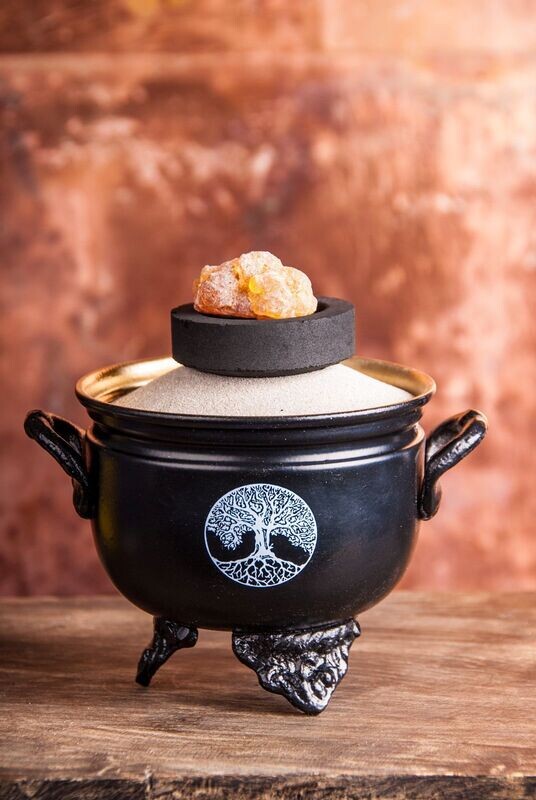 Räuchergefäß Zauberkessel Caldron mit Lebensbaum