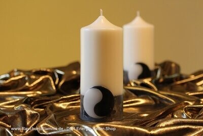 Yin und Yang Kerze 3D-Symbol Energiekerze Yin Yang handgefertigt