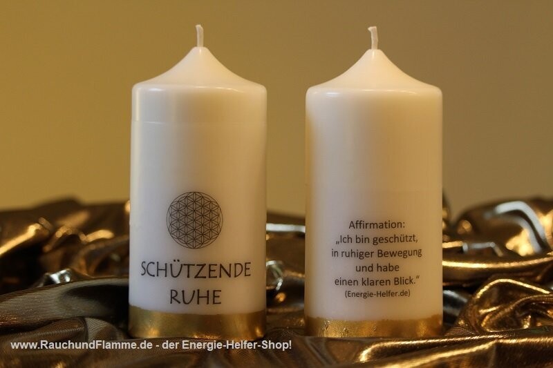 Themen Kerze SCHÜTZENDE RUHE handgegossen