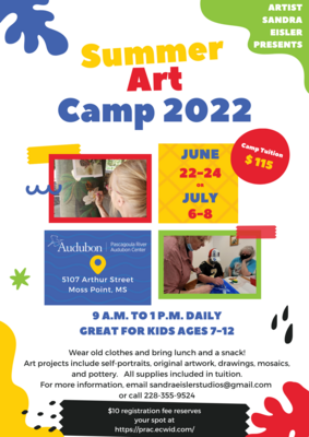Eisler June Art Camp Registration 