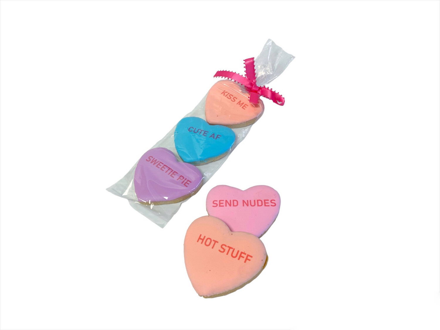 Conversation Heart Cookie Trio