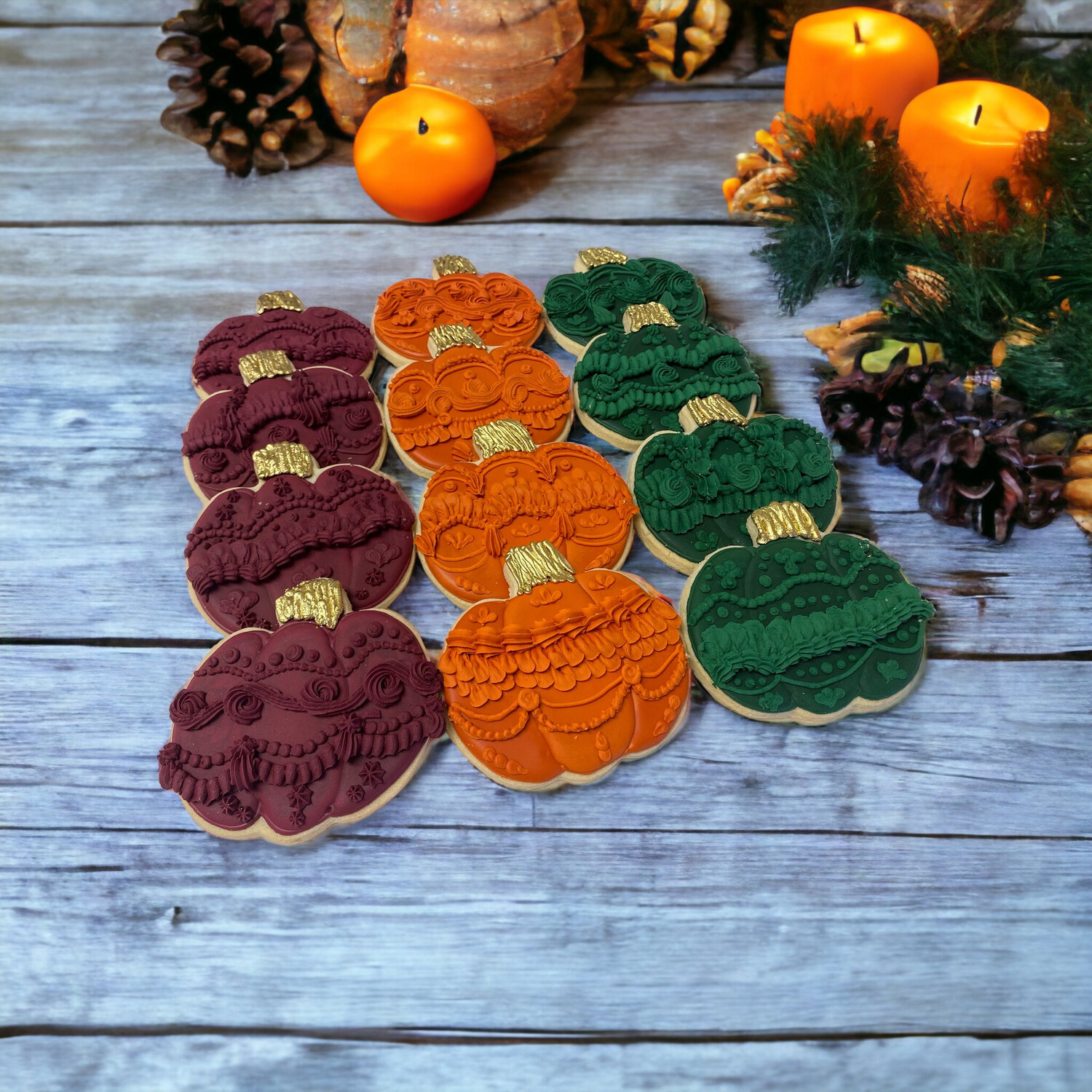Frilly Pumpkin Cookies-6