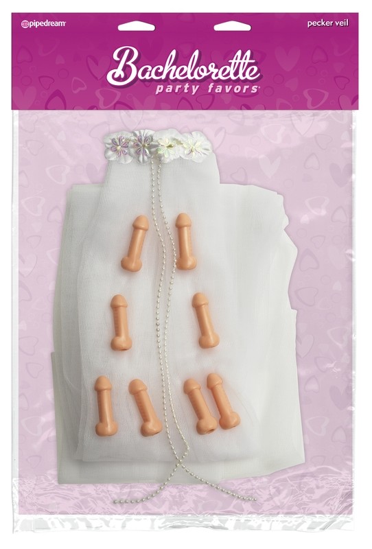 Bachelorette Party Veil with Penis'