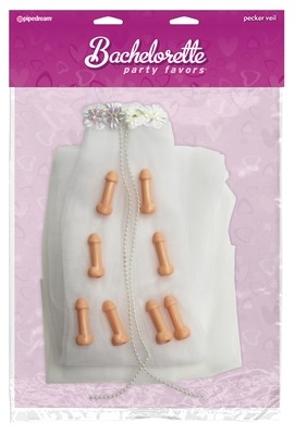 Bachelorette Party Veil with Penis'