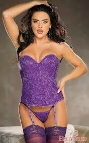 Purple Sequin Corset *Clearance*