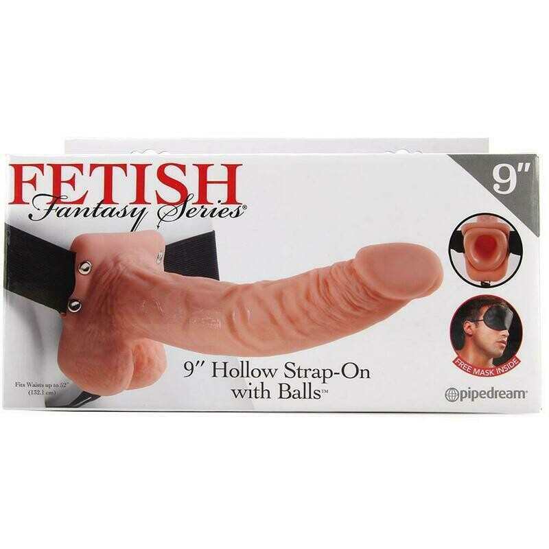Fetish Fantasy 9" Hollow Strap-On with Balls