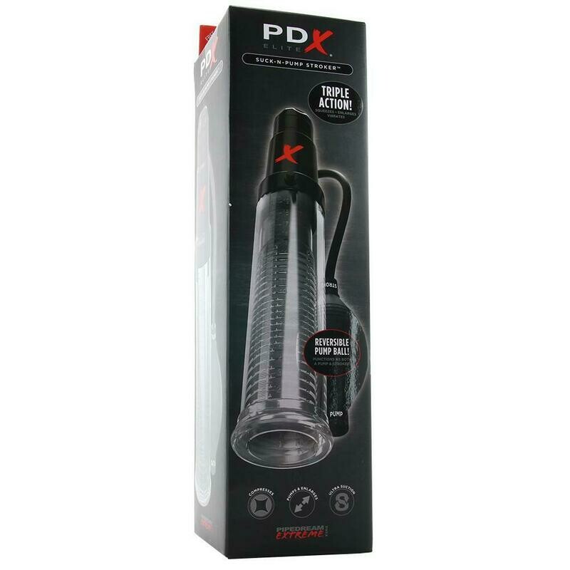 PDX Suck-N-Pump Triple Action Stroker
