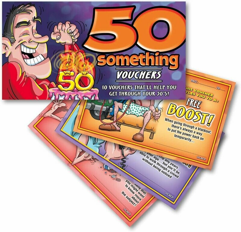50 Something Vouchers For Him
