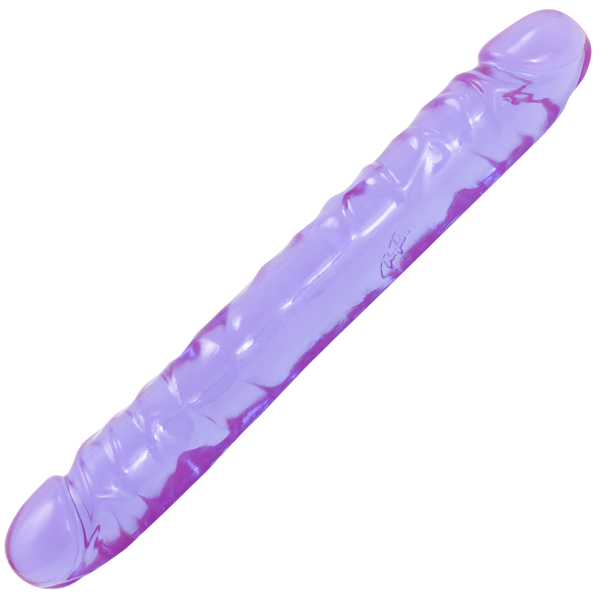 Crystal Jellies® 12" Jr. Double Dong - Purple