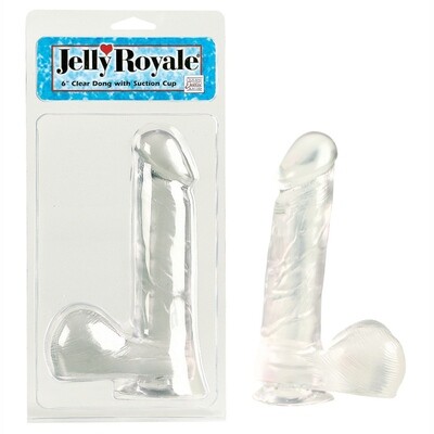 Jelly Royale with Suction Cup – 6” Clear