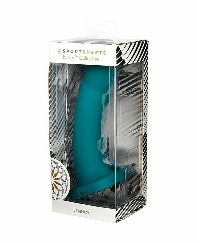 Nexus Solid Silicone 8″ Hollow Vibrating Dildo Lennox – Emerald