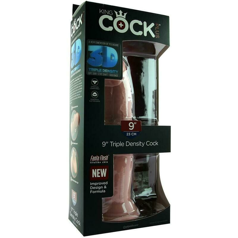 King Cock Plus Triple Density 9" Cock in Flesh