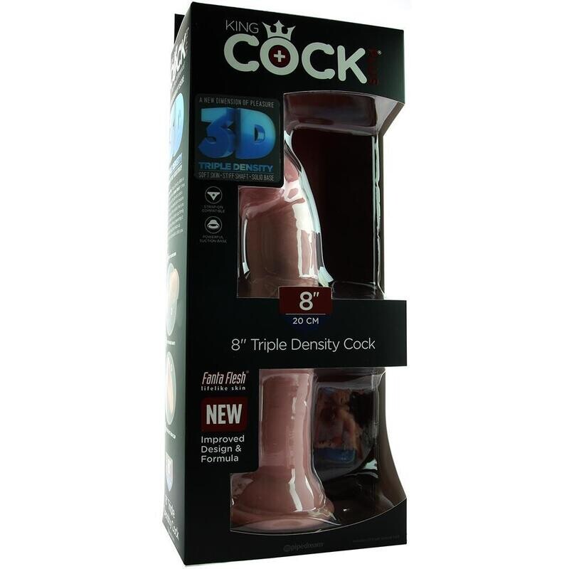 King Cock Plus Triple Density 8" Cock in Flesh